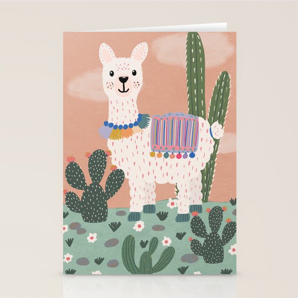 Llama  Stationery Card Gallery Image 2