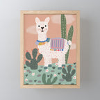 Llama  Mini Art Print Gallery Image 1