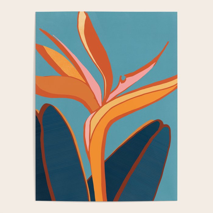 Bird of Paradise Tropical Plant  Poster Gallery Image 4