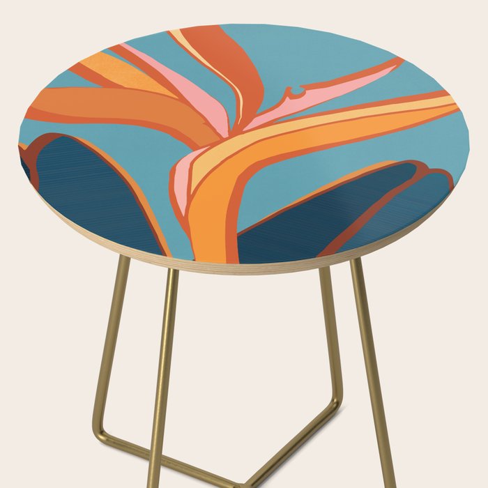 Bird of Paradise Tropical Plant  Side Table Gallery Image 2