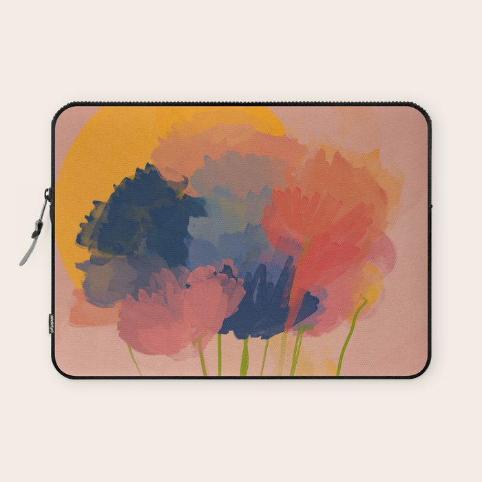 Colorful Messy Flowers In The Sun Laptop Sleeve Gallery Image 1