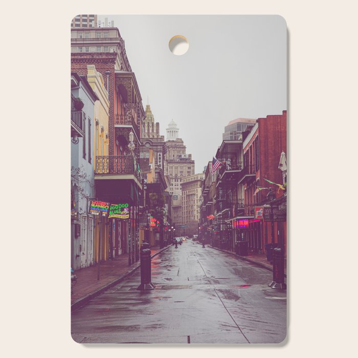 Early Morning on Bourbon Street x New Orleans Photography Cutting Board Gallery Image 1