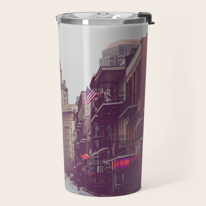 Early Morning on Bourbon Street x New Orleans Photography Travel Mug Gallery Image 2