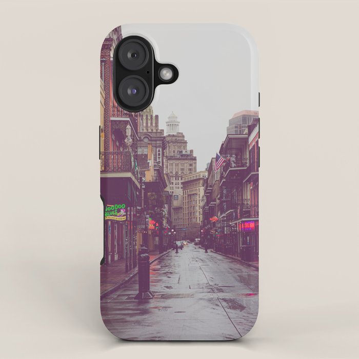 Early Morning on Bourbon Street x New Orleans Photography iPhone Case Gallery Image 1