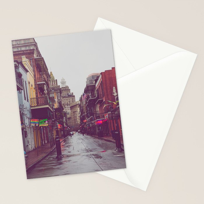 Early Morning on Bourbon Street x New Orleans Photography Stationery Card Gallery Image 2