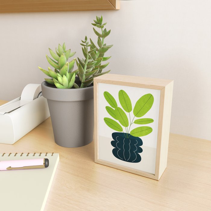 Black Pearl Vase & Spring Bud Leaves: Vases & Stuff 02 Mini Art Print Gallery Image 2