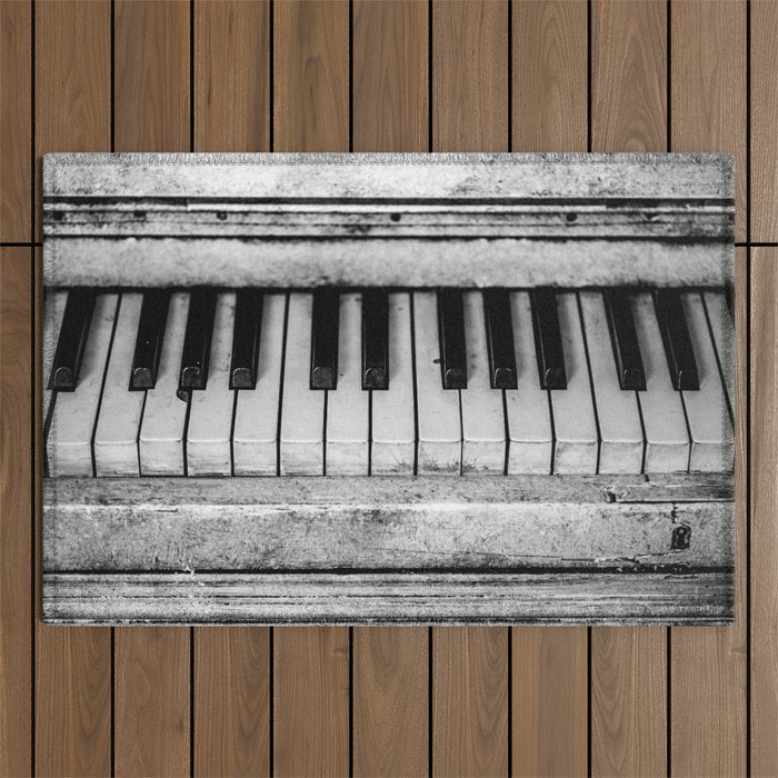 The piano Outdoor Rug Gallery Image 1