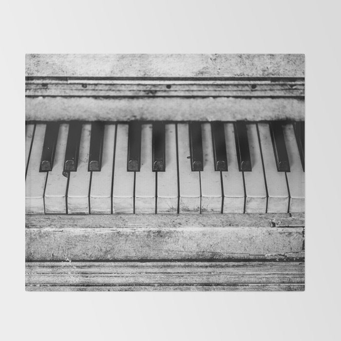The piano Throw Blanket Gallery Image 2