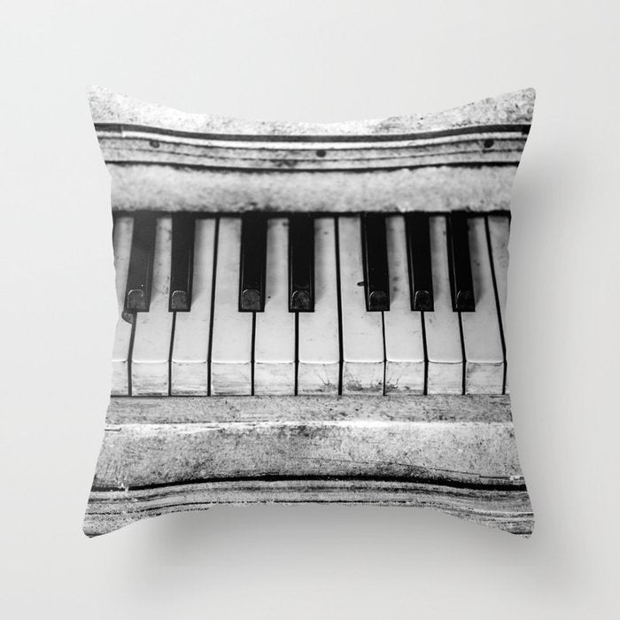 The piano Throw Pillow Gallery Image 6