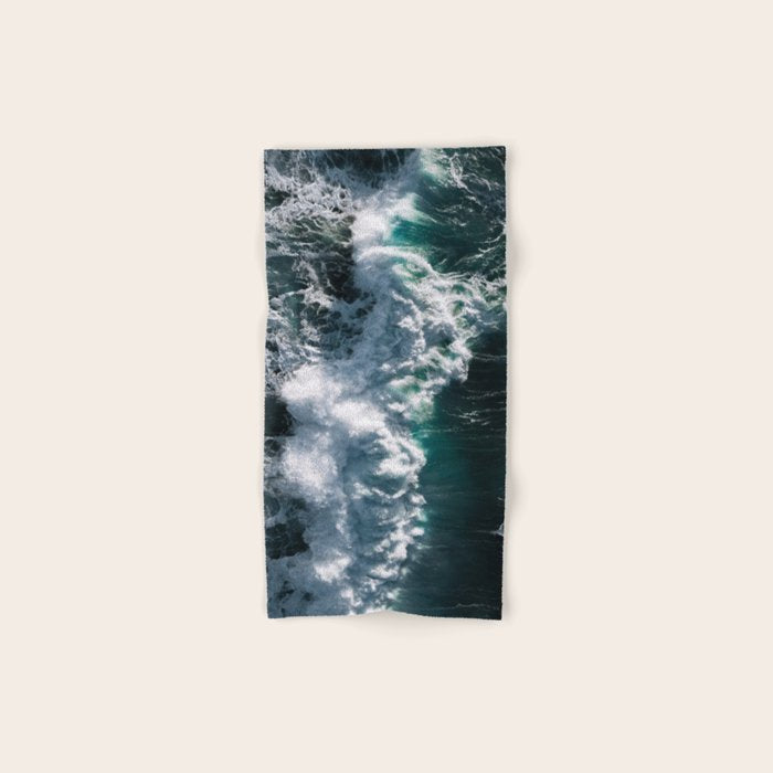 Crashing ocean waves - Ireland's seascapes at sunset Bath Towel Gallery Image 1