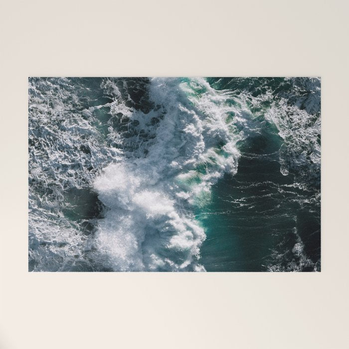 Crashing ocean waves - Ireland's seascapes at sunset Welcome Mat Gallery Image 1