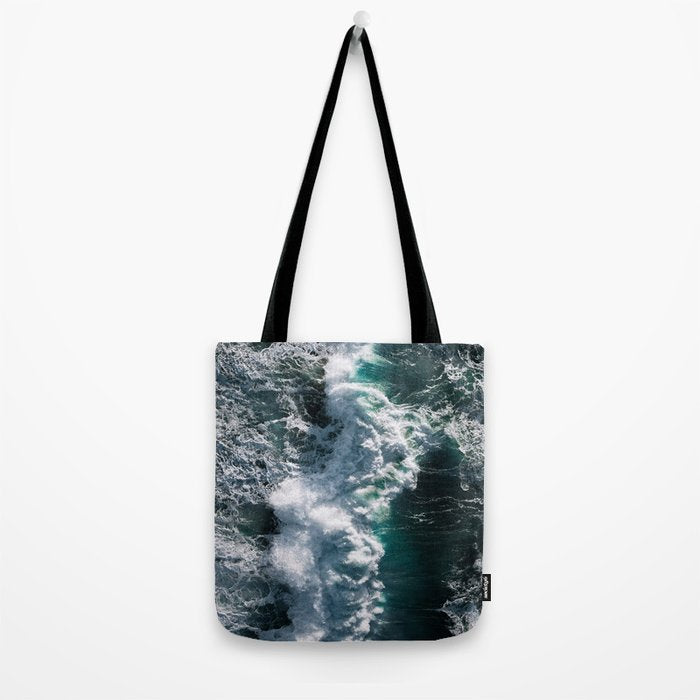 Crashing ocean waves - Ireland's seascapes at sunset Tote Bag Gallery Image 2