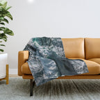 Crashing ocean waves - Ireland's seascapes at sunset Throw Blanket Gallery Image 1