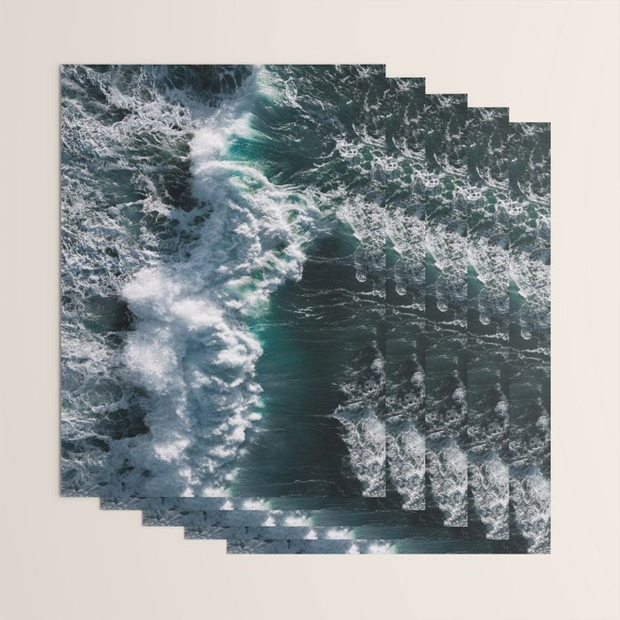 Crashing ocean waves - Ireland's seascapes at sunset Wrapping Paper Gallery Image 3