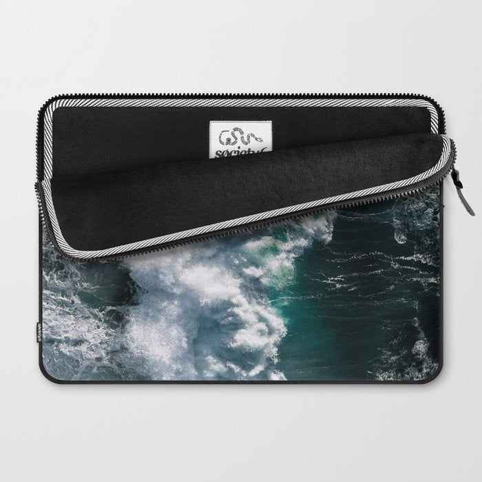 Crashing ocean waves - Ireland's seascapes at sunset Laptop Sleeve Gallery Image 2