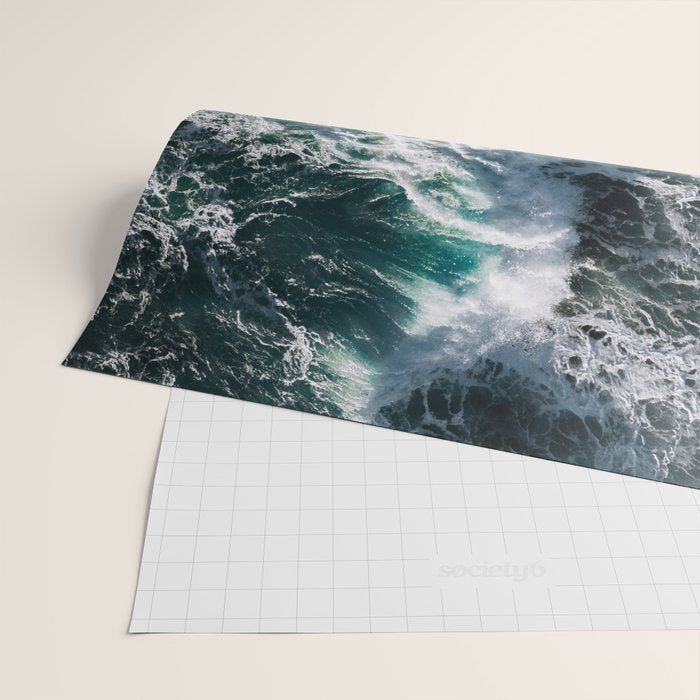 Crashing ocean waves - Ireland's seascapes at sunset Wrapping Paper Gallery Image 2