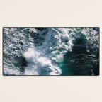 Crashing ocean waves - Ireland's seascapes at sunset Desk Mat Gallery Image 3