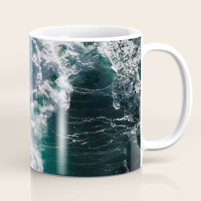 Crashing ocean waves - Ireland's seascapes at sunset Coffee Mug Gallery Image 1