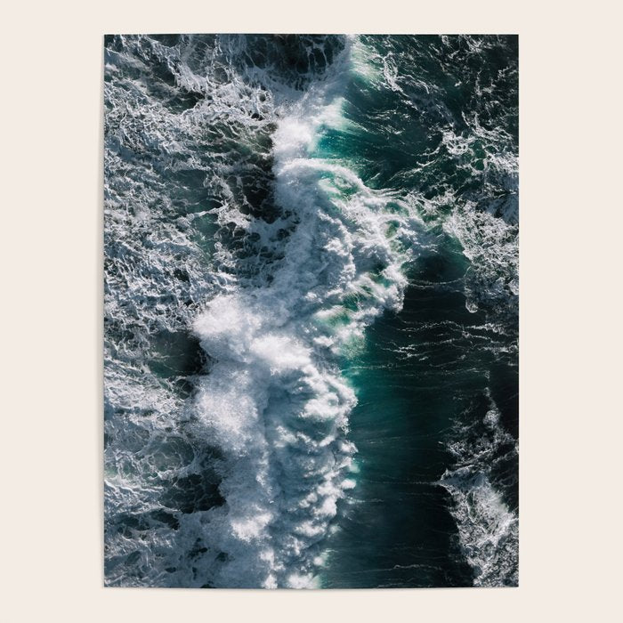 Crashing ocean waves - Ireland's seascapes at sunset Poster Gallery Image 4
