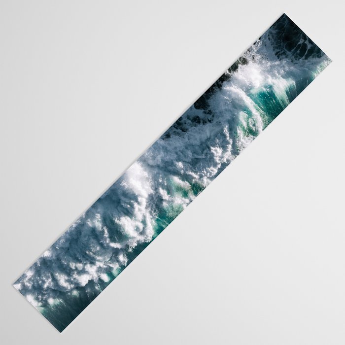 Crashing ocean waves - Ireland's seascapes at sunset Table Runner Gallery Image 3
