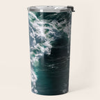 Crashing ocean waves - Ireland's seascapes at sunset Travel Mug Gallery Image 2