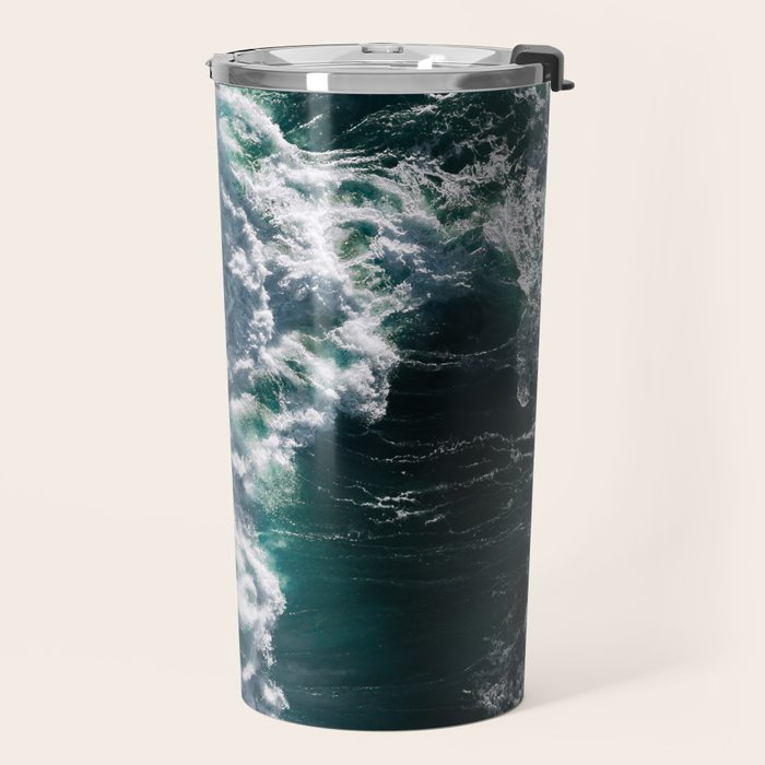 Crashing ocean waves - Ireland's seascapes at sunset Travel Mug Gallery Image 2