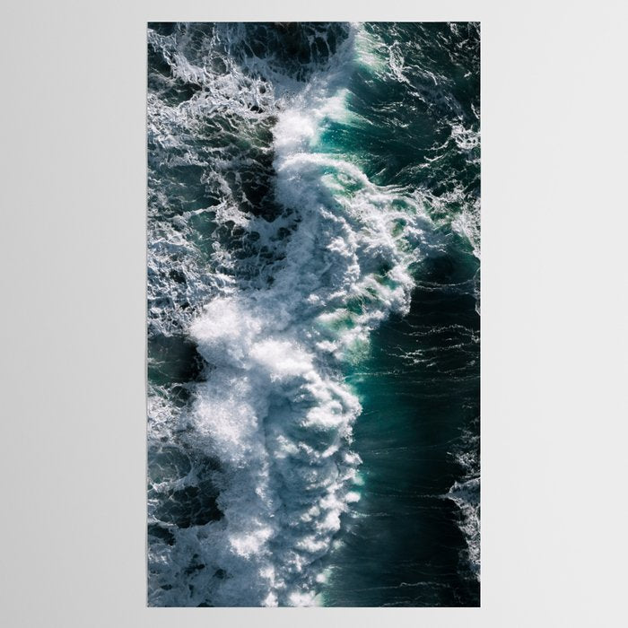 Crashing ocean waves - Ireland's seascapes at sunset Tablecloth Gallery Image 2