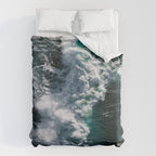 Crashing ocean waves - Ireland's seascapes at sunset Comforter Gallery Image 6