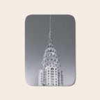 Pinnacle skyscraper sphere, New York, New York architectural black and white photograph Bath Mat Gallery Image 1