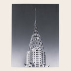 Pinnacle skyscraper sphere, New York, New York architectural black and white photograph Poster Gallery Image 4