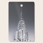 Pinnacle skyscraper sphere, New York, New York architectural black and white photograph Cutting Board Gallery Image 1