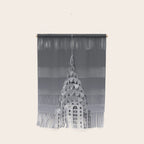 Pinnacle skyscraper sphere, New York, New York architectural black and white photograph Wall Hanging Gallery Image 1