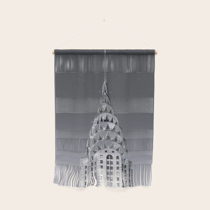Pinnacle skyscraper sphere, New York, New York architectural black and white photograph Wall Hanging Gallery Image 1