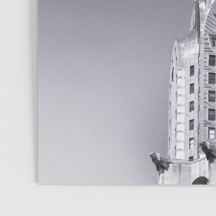 Pinnacle skyscraper sphere, New York, New York architectural black and white photograph Poster Gallery Image 3