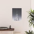Pinnacle skyscraper sphere, New York, New York architectural black and white photograph Poster Gallery Image 2