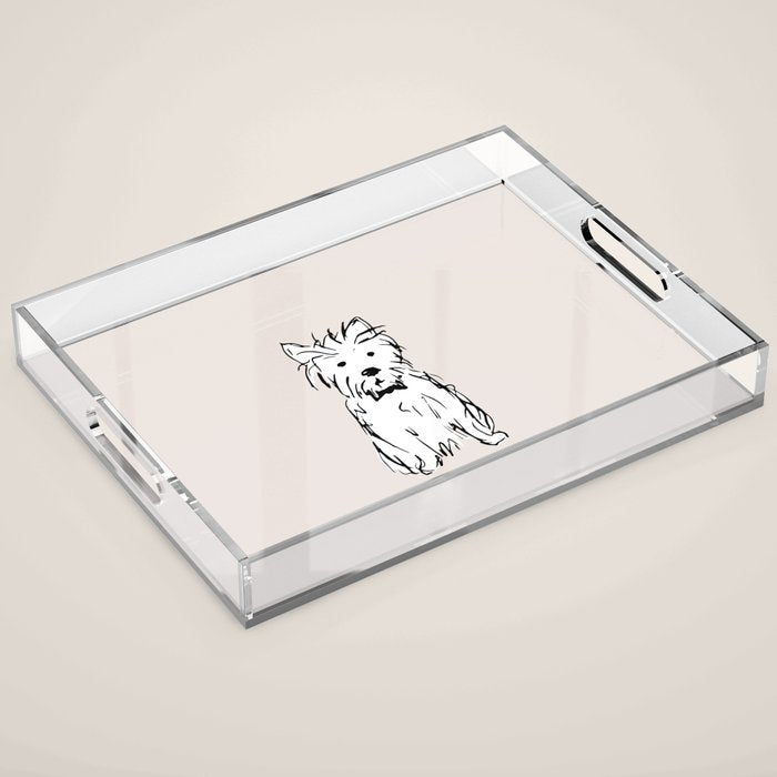 Milo the dog Acrylic Tray Gallery Image 1