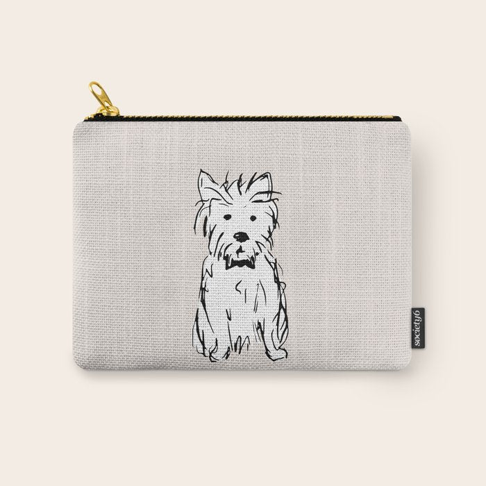 Milo the dog Carry All Pouch Gallery Image 1