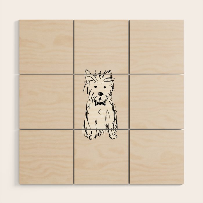 Milo the dog Wood Wall Art Gallery Image 1