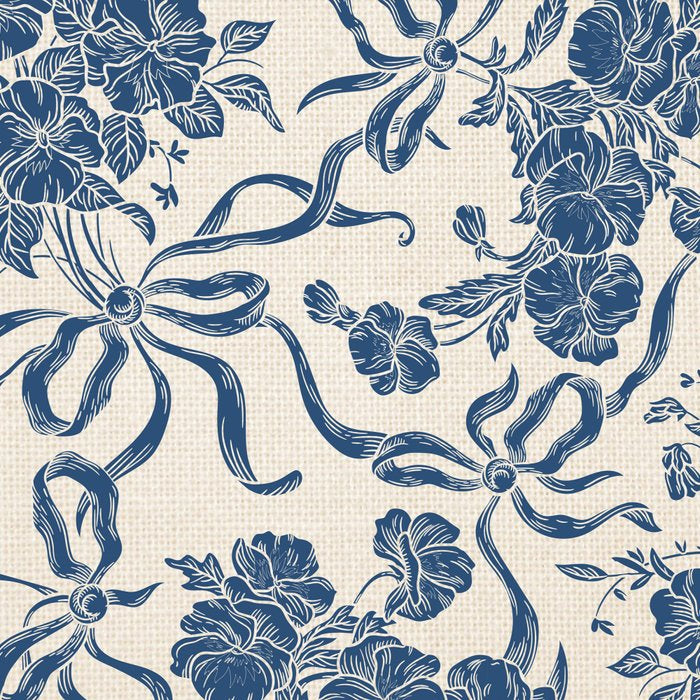 Chic Modern Vintage Ivory Navy Blue Floral Pattern Coffee Mug Gallery Image 2