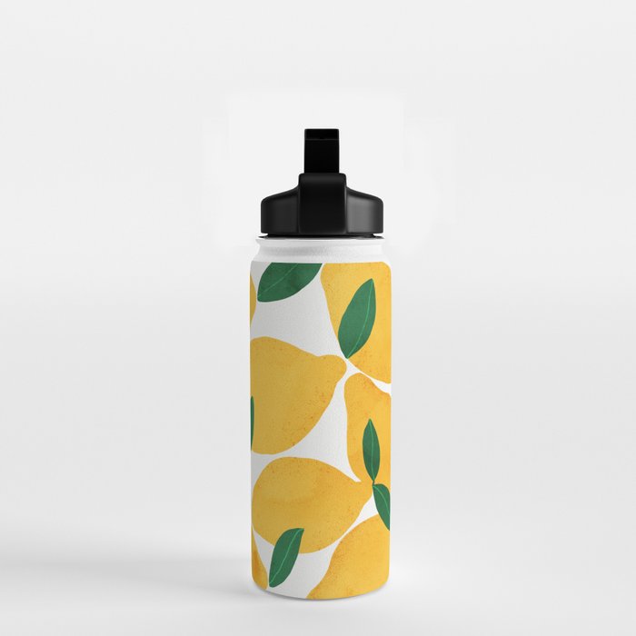 lemon mediterranean still life Water Bottle Gallery Image 2