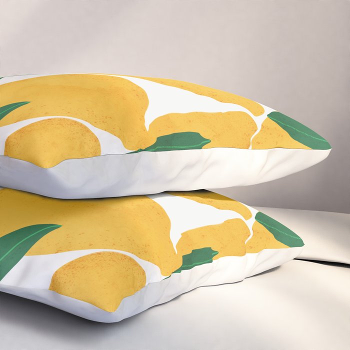 lemon mediterranean still life Pillow Sham Gallery Image 3