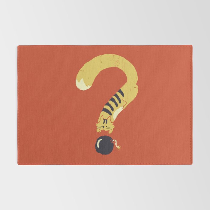 Question Mark (Curiosity Kills The Cat) Rug Gallery Image 2