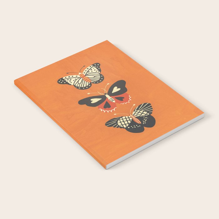 Butterflies in orange Notebook Gallery Image 1