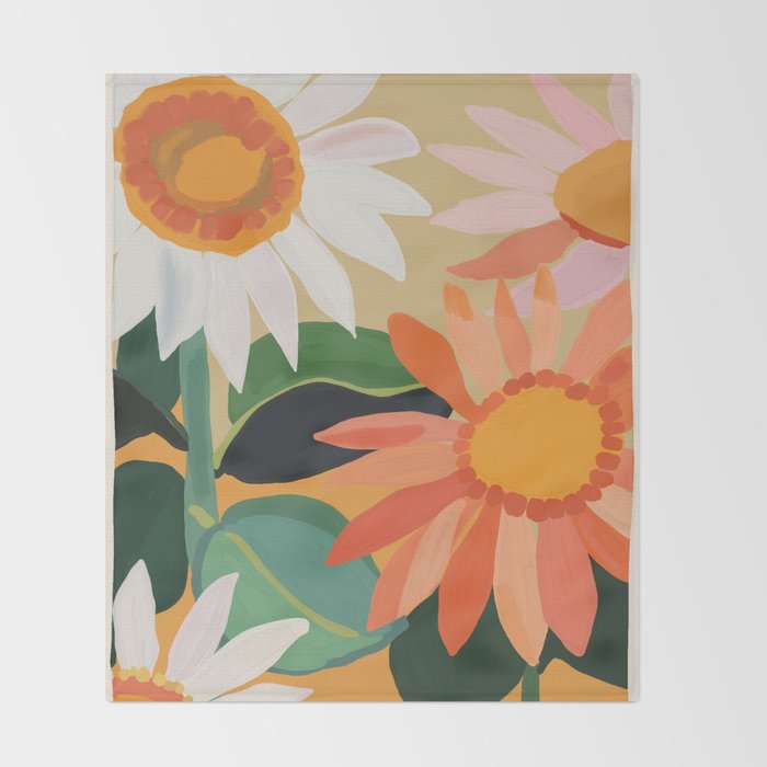 Sunflowers 22 Throw Blanket Gallery Image 2