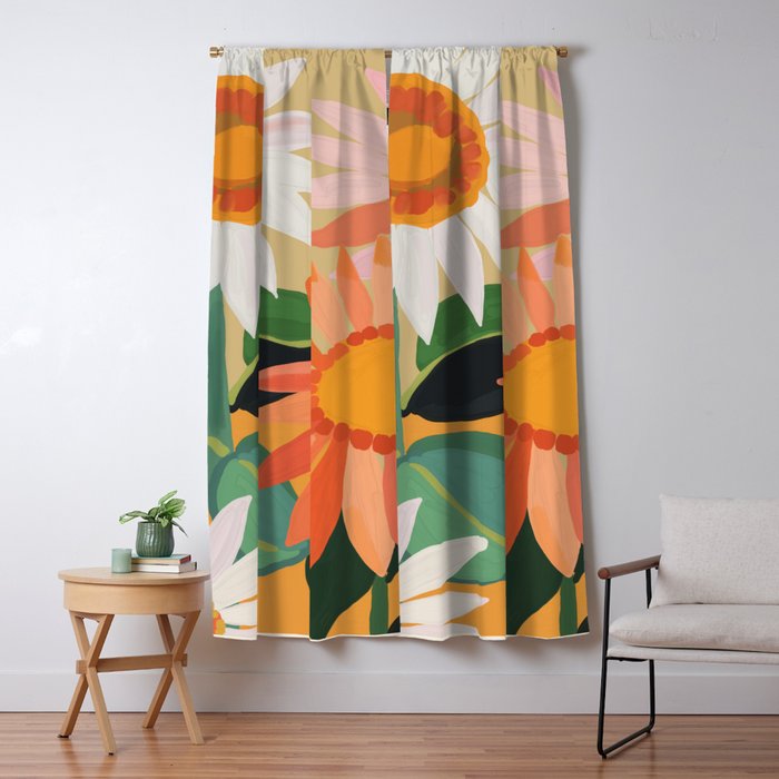 Sunflowers 22 Window Curtain Gallery Image 5
