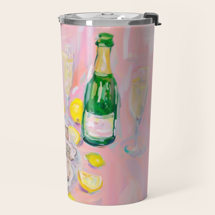 Oysters and Champagne Celebration Travel Mug Gallery Image 2