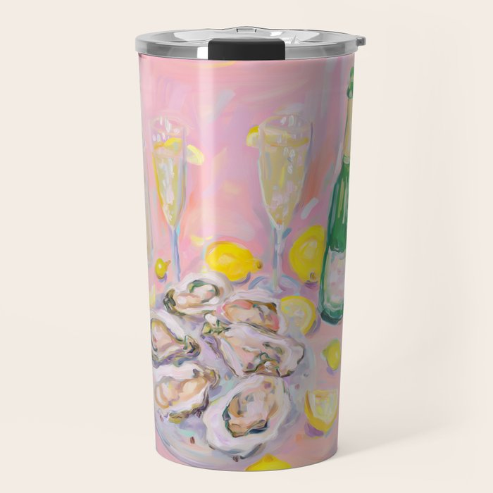 Oysters and Champagne Celebration Travel Mug Gallery Image 1