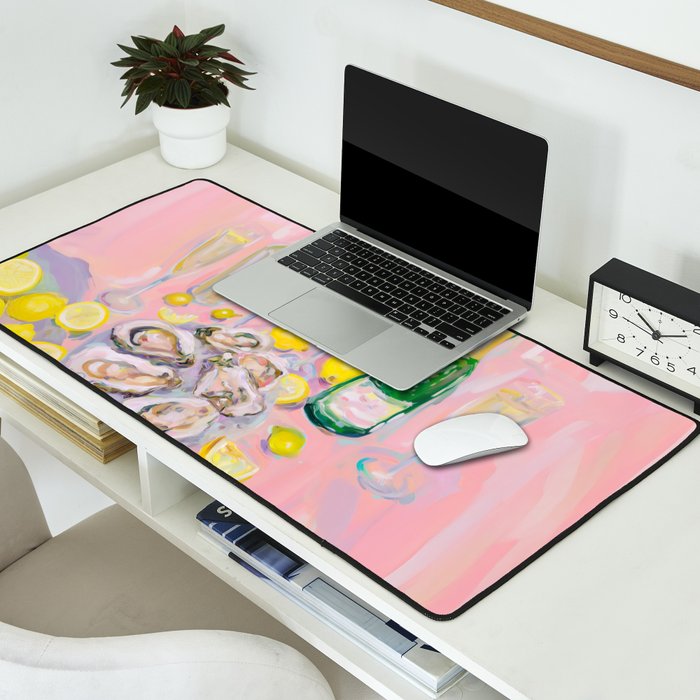Oysters and Champagne Celebration Desk Mat Gallery Image 2