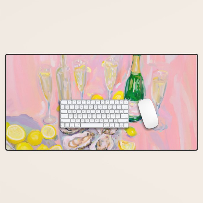 Oysters and Champagne Celebration Desk Mat Gallery Image 1