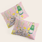 Oysters and Champagne Celebration Pillow Sham Gallery Image 3